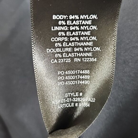 NWOT Aritzia Babaton Contour Henley Long Sleeve Bodysuit in Black - Size M - Picture 9 of 9